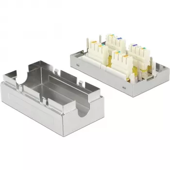 Sieciowa puszka przyłączeniowa DeLOCK 86419 Cat6 Metaliczna