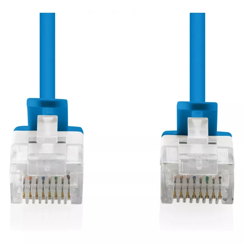 Patch kabel CAT6 U-UTP 1.5 m, DIGITUS, cienki, Czarny