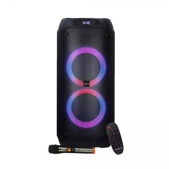 Głośnik przenośny MANTA ATTIS SPK0802 120W, Bluetooth, wejście przewodowe, akumulator, FM, oświetlenie LED