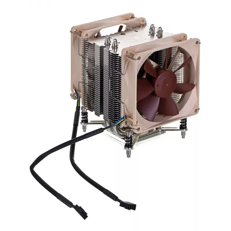 Chłodzenie procesora Noctua NH-U9DX i4, aluminiowy radiator z dwoma wentylatorami 92 mm, wysokość 125 mm, dla LGA 2011-v3