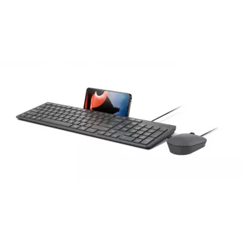 Przewodowy zestaw klawiatury i myszy Lenovo 310 (US English) — pełnowymiarowa klawiatura, przewód 1,8 m, optyczna symetryczna mysz 2000 DPI