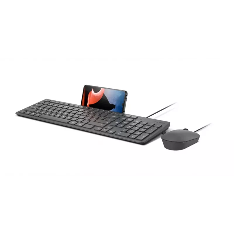 Przewodowy zestaw klawiatury i myszy Lenovo 310 (US English) — pełnowymiarowa klawiatura, przewód 1,8 m, optyczna symetryczna mysz 2000 DPI
