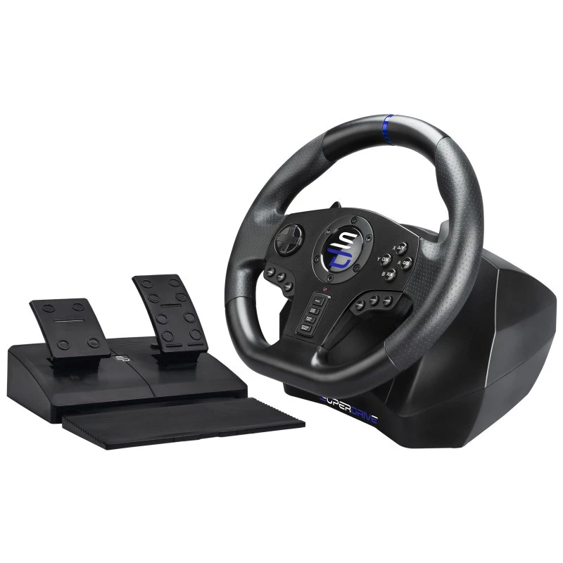 Kierownica + Pedały Subsonic SV750 Czarna Obrót 270° USB