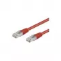 Wentronic Goobay CAT 5e kabel krosowy, SF/UTP, czerwony, 0.5 m - CCA miedź Mix (68031)