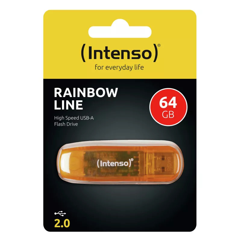USB flash drive Intenso 64 GB USB Type-A 2.0 pomarańczowy