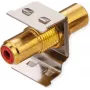 ROLINE Keystone-Coupling RCA Shielded Metal Czerwony (26.11.0393)