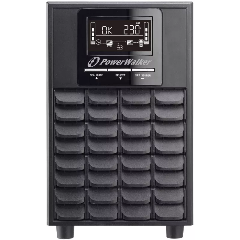 PowerWalker VFI 1500 CG PF1 podwójna konwersja (Online) 1,5 kVA 1500 W 4 gniazda AC