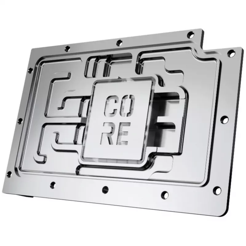 Blok wodny karty graficznej Alphacool RTX 5080 Phoenix Transparent srebrny z backplate