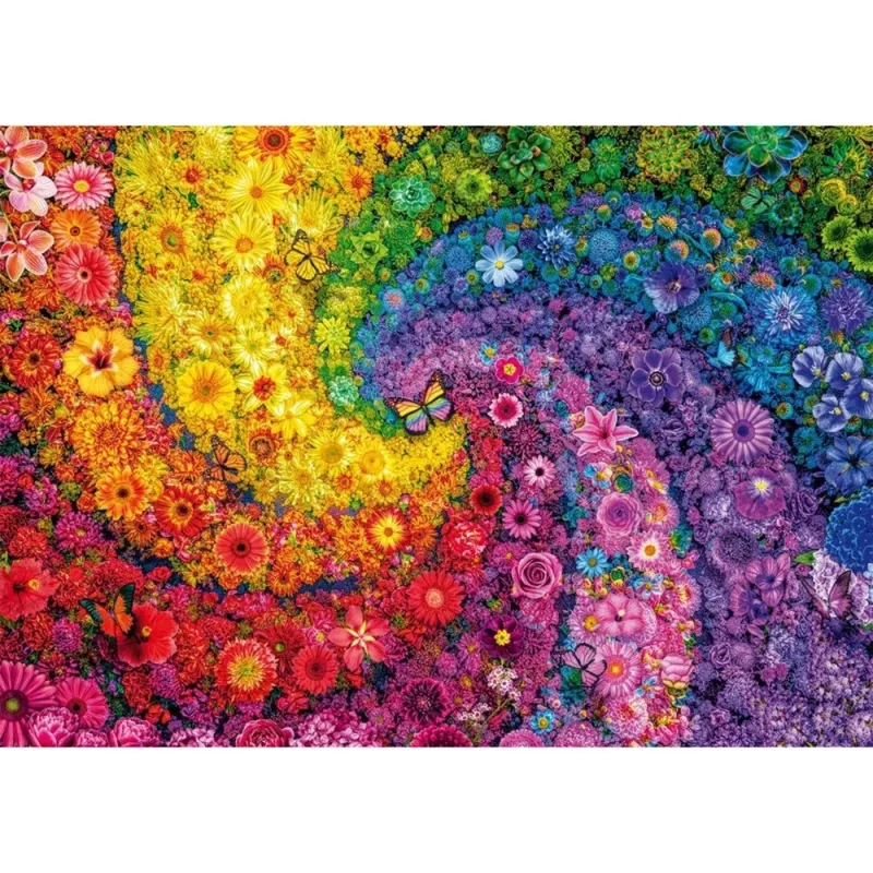 Kolorowy wir kwiatów, puzzle 2000 elementów
