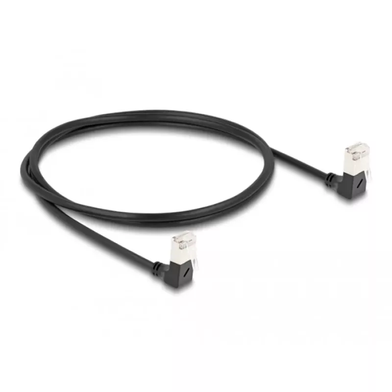 Kabel sieciowy DeLOCK RJ45 Cat.6A 1m Czarny