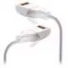 Kabel sieciowy Ubiquiti UACC-Cable-Patch-EL-C6A-0.3M-W RJ-45 Cat6a 0.3m Transparentny Biały