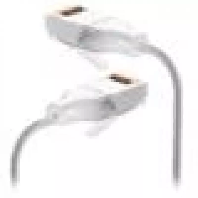 Kabel sieciowy Ubiquiti UACC-Cable-Patch-EL-C6A-0.3M-W RJ-45 Cat6a 0.3m Transparentny Biały