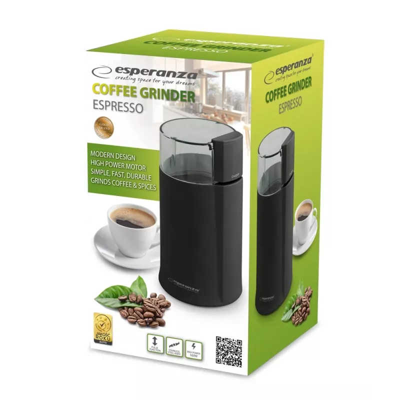 Młynek do kawy Esperanza EKC001K Czarny 160 W