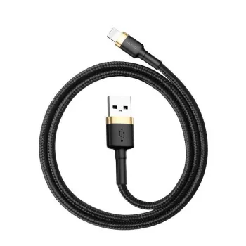 Kabel Baseus Cafule USB Lightning 1,5 A 2 m (złoty + czarny)