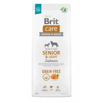 BRIT Care Senior&Light Salmon - sucha karma dla psa - 12 kg