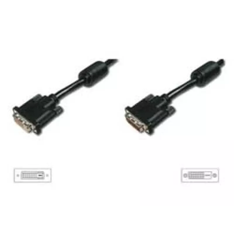Przedłużacz DIGITUS DVI-D 2 m, DVI-D na DVI-D, czarny