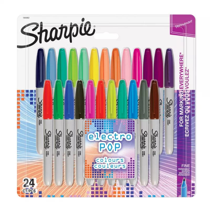Cienkopis Sharpie Fine 24 szt. Wielokolorowy
