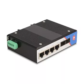 Niezarządzalny przełącznik DeLOCK 88015 Gigabit Ethernet 4 porty Czarny