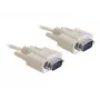 Kabel szeregowy DeLOCK RS-232 1m Beżowy DB-9