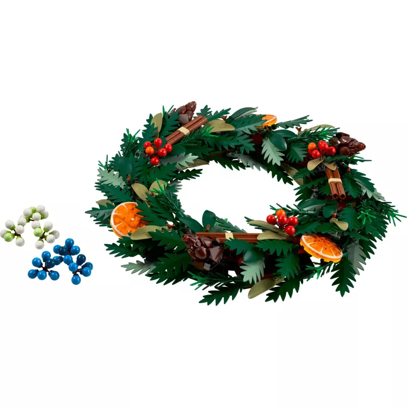 klocek konstrukcyjny LEGO 10340 Icons Świąteczny wieniec