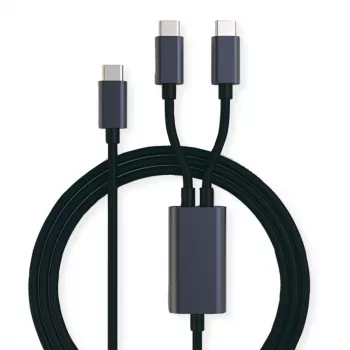 ROLINE - Kabel USB - 24-pin USB-C (M) na 24-pin USB-C (M) - USB 2.0 - 1,85 m - zasilanie USB (100 W) - Czarny (11.02.8308)