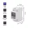 Jednofazowy licznik zużycia energii QOLTEC 50899 230 V 50 Hz, 5(60)A, Klasa 1.0, Wyświetlacz