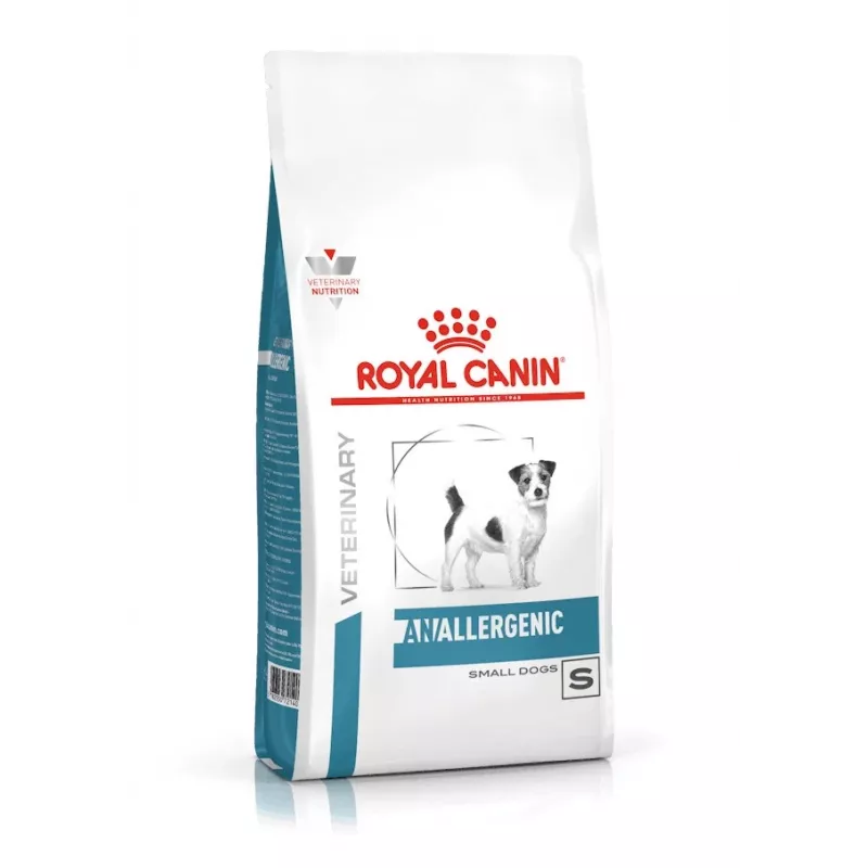 Sucha karma dla psa Royal Canin Anallergenic Small — hipoalergiczna formuła dla małych psów dorosłych, 3 kg, smak mięsny, bezglutenowa i bezcukrowa