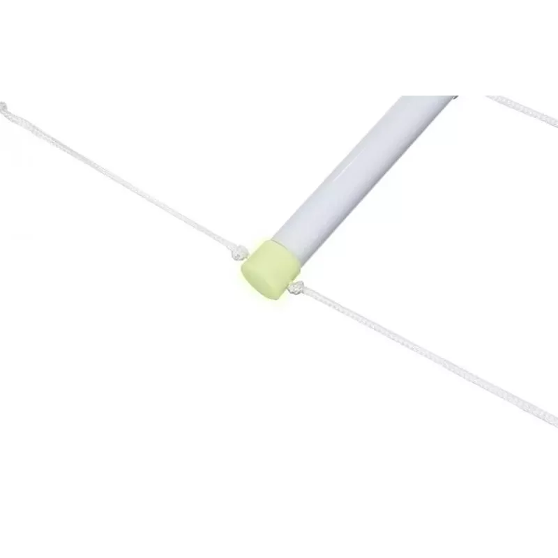 Drabinka rehabilitacyjna do łóżka Qmed DRQM3G0AAXXXP, 4 stopnie, polietylen, maks. obciążenie 90 kg, fluorescencyjna, szerokość szczebla 25 cm