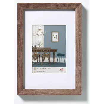 Pojedyncza ramka na zdjęcie Walther EF045N Orzech MDF wysokość 480 mm