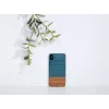 Etui na smartfona man and wood dla iPhone XS Max — denim Czarny