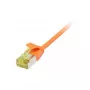 Patch kabel RJ45, CAT6A 500Mhz, 0,15m, pomarańczowy, U/FTP, cienkiline okrągły d=3,8mm, TPE/LSZH(Superflex), AWG32, z kablem surowym kat. 7, Synergy 21 (S217360V3)