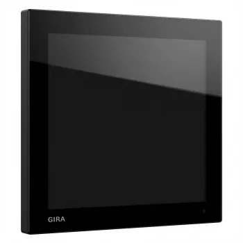Panel dotykowy Gira G1 (2. generacja) 208705, czarny — centrala inteligentnego domu bez WLAN
