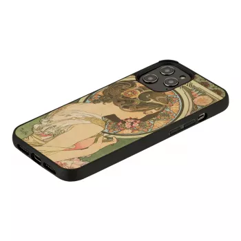 Etui na telefon man and wood do iPhone 12 Pro Max — primrose Czarny