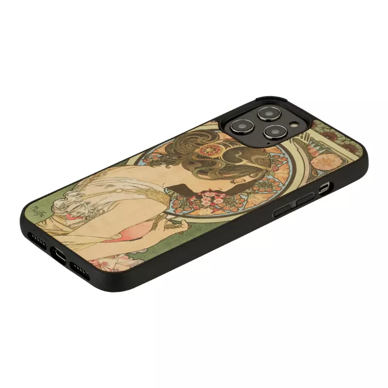 Etui na telefon man and wood do iPhone 12 Pro Max — primrose Czarny