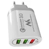 Ładowarka sieciowa MACLEAN MCE479W — szybka ładowarka USB z 3 portami, łączna moc wyjściowa 18 W
