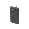 Przenośne radio Muse M-03 R z tunerem FM PLL, wyświetlaczem LCD, anteną zewnętrzną, czarne