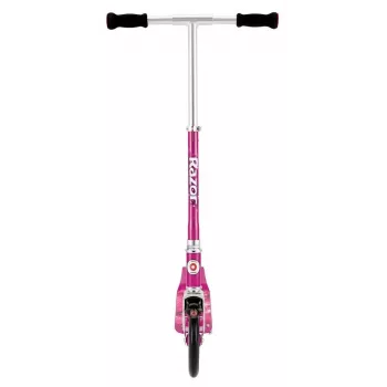 Hulajnoga kopana Razor A5 Lux — składana, aluminiowa, kółka poliuretanowe 20 cm, regulowana kierownica, maks. obciążenie 100 kg, różowa