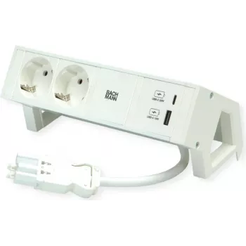 Bachmann Power Strip DESK2 Biały 2xCEE7/3 902.3201 (902.3201)