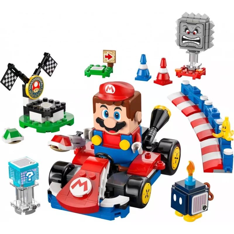 LEGO Zabawka konstrukcyjna 72043 Super Mario Interaktywny Mario Kart ze standardowym gokartem