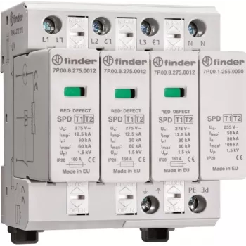 Finder 7P.04.8.275.1012 7P.04.8.275.1012 Ogranicznik przepięć 60 kA 1 szt. (7P.04.8.275.1012)
