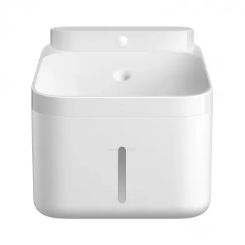 Automatyczny dozownik karmy Xiaomi Smart Pet Fountain 2 3 L poidło filtr węglowy plastik biały bateria/DC 5 V 2 A 230×180×190 mm