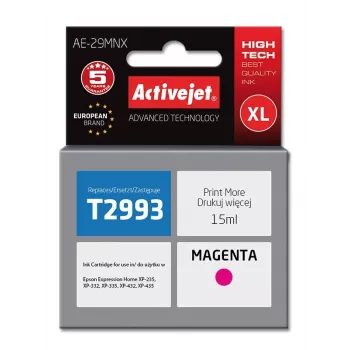 Activejet AE-29MNX Tusz (Zamiennik Epson 29XL T2993; Supreme; 15 ml; magenta)