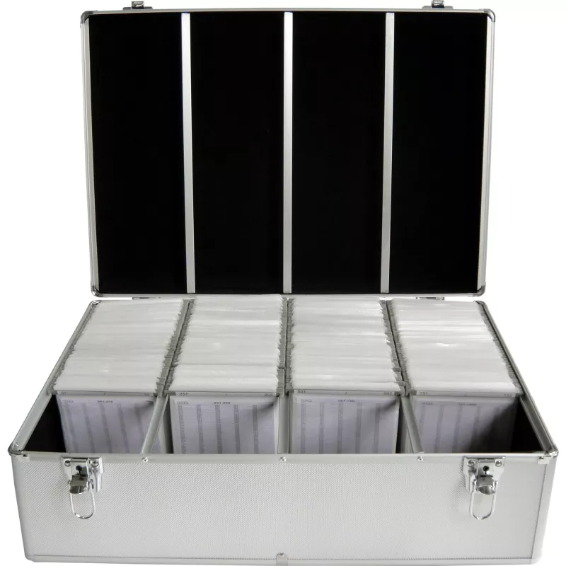Pudełko na płyty MediaRange BOX78 na 1000 płyt, srebrne