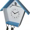 NeXtime klok 3109bl Cuckey, 30,5x33x11 cm, Ścienny, Niebieski/Biały