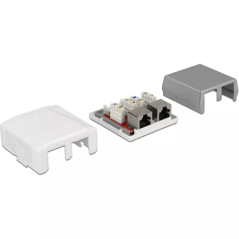 Gniazdo natynkowe 2 x RJ-45 DeLOCK 86197