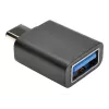 Eaton Tripp Lite Series USB 3.1 Gen 1.5 Adapter USB-C na USB Type A M/F 5 Gbps Tablet Smartfon - Adapter USB - USB Type A (żeński) na 24-pin USB-C (męski) - USB 3.1 - Czarny (U428-000-F)