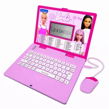 Dwujęzyczny edukacyjny laptop dziecięcy Lexibook Barbie JC598BBi17 — dwujęzyczna zabawka edukacyjna