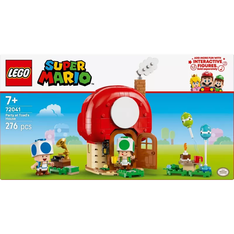 Klocki konstrukcyjne LEGO Super Mario Impreza w domku Toada zestaw 72041 z interaktywnymi funkcjami zabawy