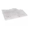 Klawiatura CHERRY KC 1000 SC przewodowa klawiatura z czytnikiem kart inteligentnych jasnoszara USB QWERTY UK
