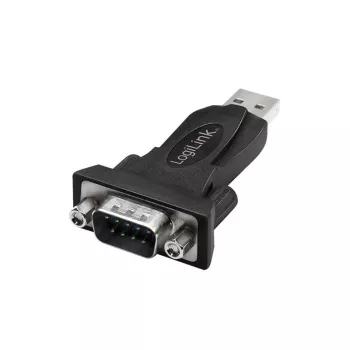 LogiLink AU0002F Adapter RS-232 na USB 2.0 Męski Czarny